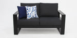 Load image into Gallery viewer, Quaynor 2 Seater Lounge - Black
