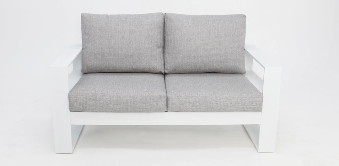 Quaynor 2 Seater Lounge - White