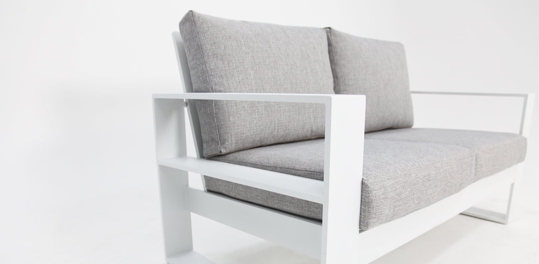 Quaynor 2 Seater Lounge - White