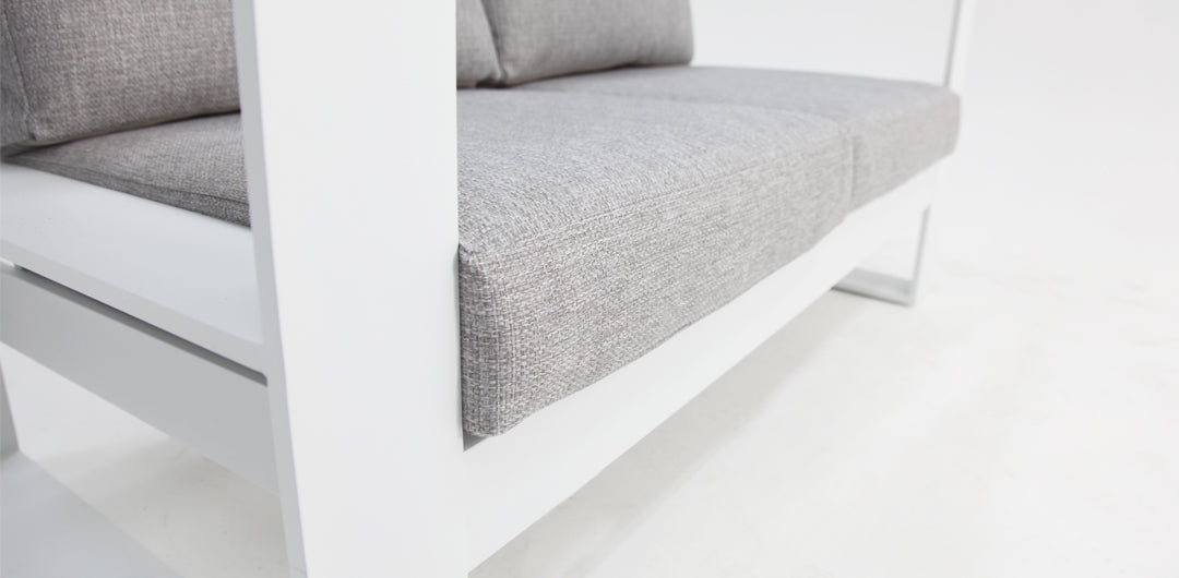 Quaynor 2 Seater Lounge - White
