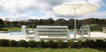 Load image into Gallery viewer, Billy Fresh 3m Whitehaven Aluminium Umbrella - Cream with White Trim

