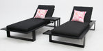 Load image into Gallery viewer, Quaynor 3pc Sunlounge Setting - Black
