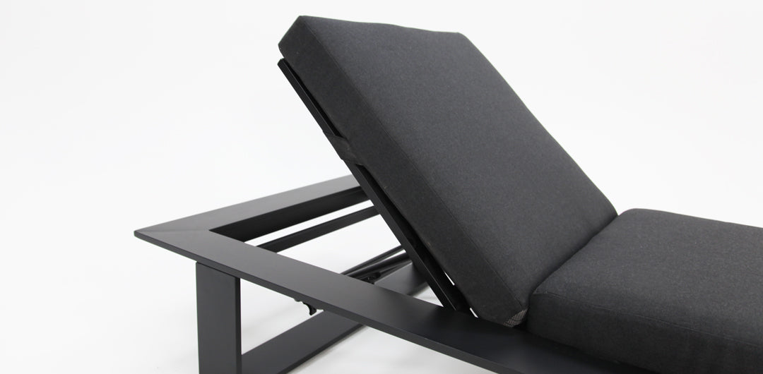 Quaynor 3pc Sunlounge Setting - Black