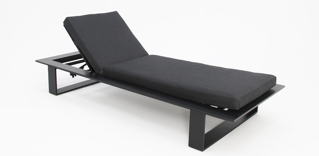 Quaynor 3pc Sunlounge Setting - Black