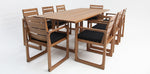 Load image into Gallery viewer, Qube 9pc Timber Dining Setting - Black
