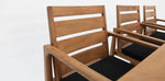 Load image into Gallery viewer, Qube 9pc Timber Dining Setting - Black
