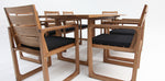 Load image into Gallery viewer, Qube 9pc Timber Dining Setting - Black
