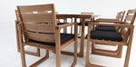 Load image into Gallery viewer, Qube 9pc Timber Dining Setting - Black
