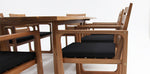 Load image into Gallery viewer, Qube 9pc Timber Dining Setting - Black
