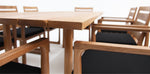 Load image into Gallery viewer, Qube 9pc Timber Dining Setting - Black
