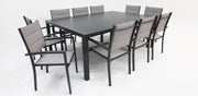 Queensville 11pc Dining Setting - Gunmetal