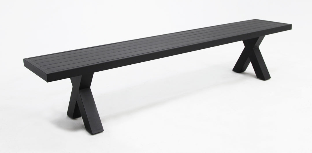 Ravenne 220cm Bench - Black