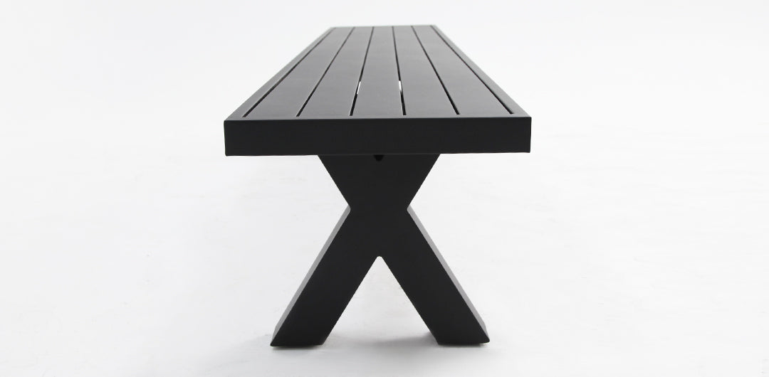 Ravenne 220cm Bench - Black