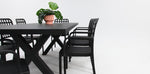 Load image into Gallery viewer, Ravenne Frankie 9pc Armchair Dining Set - Black
