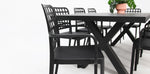 Load image into Gallery viewer, Ravenne Frankie 9pc Armchair Dining Set - Black
