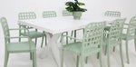 Load image into Gallery viewer, Ravenne Frankie Armchair 9pc Dining Set - White Green

