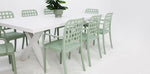 Load image into Gallery viewer, Ravenne Frankie Armchair 9pc Dining Set - White Green
