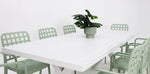 Load image into Gallery viewer, Ravenne Frankie Armchair 9pc Dining Set - White Green

