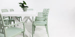 Load image into Gallery viewer, Ravenne Frankie Armchair 9pc Dining Set - White Green
