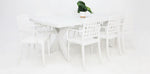 Load image into Gallery viewer, Ravenne Frankie 9pc Armchair Dining Set - White
