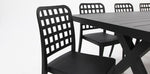 Load image into Gallery viewer, Ravenne Frankie 9pc Armless Dining Set - Black
