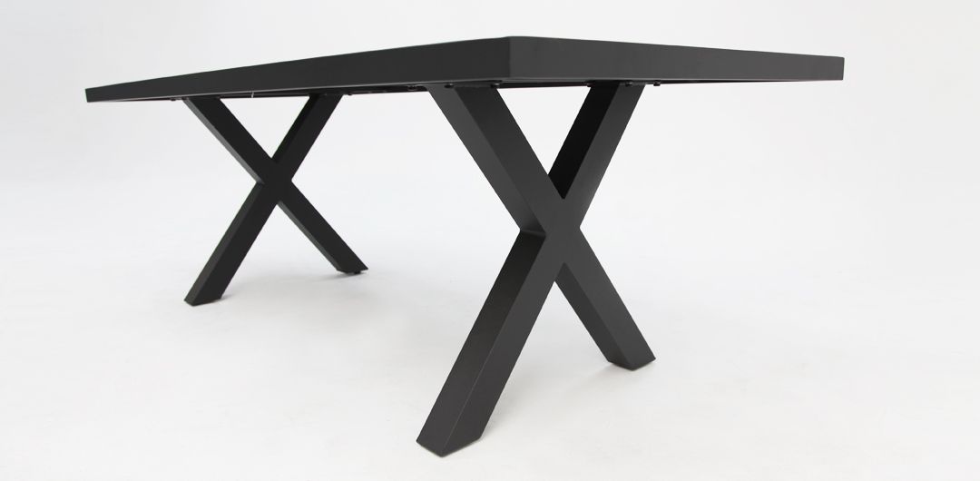 Ravenne Frankie 9pc Armless Dining Set - Black