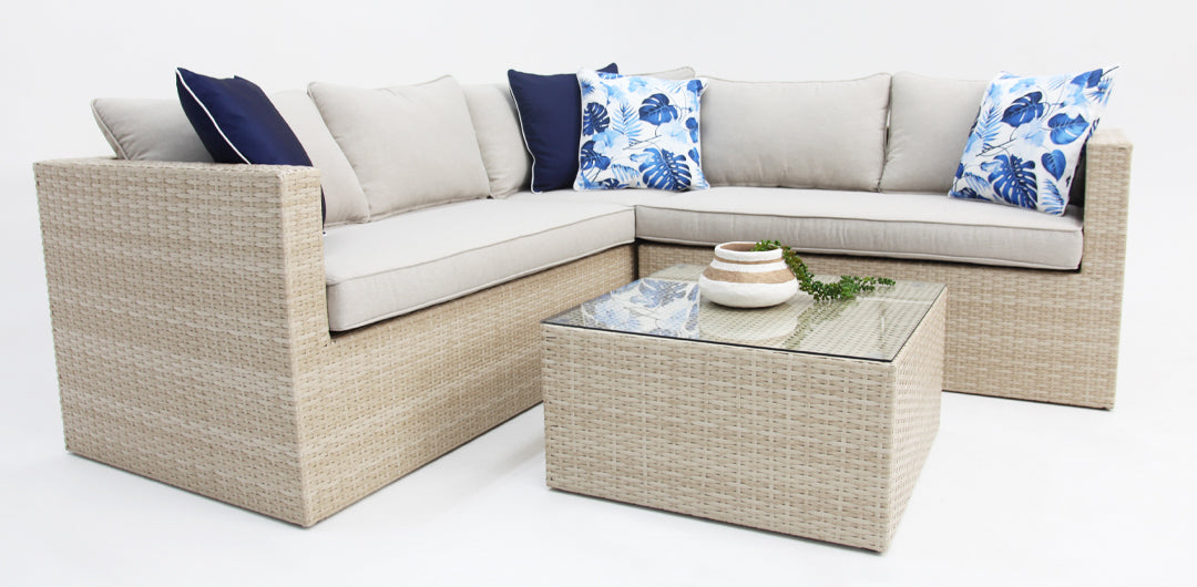 Remi Corner Sofa Set - White