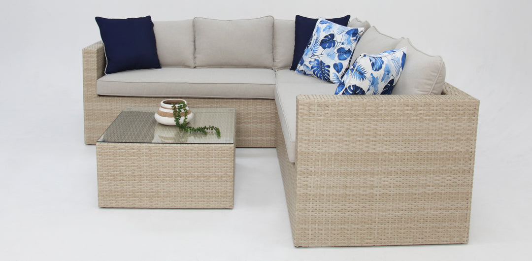 Remi Corner Sofa Set - White