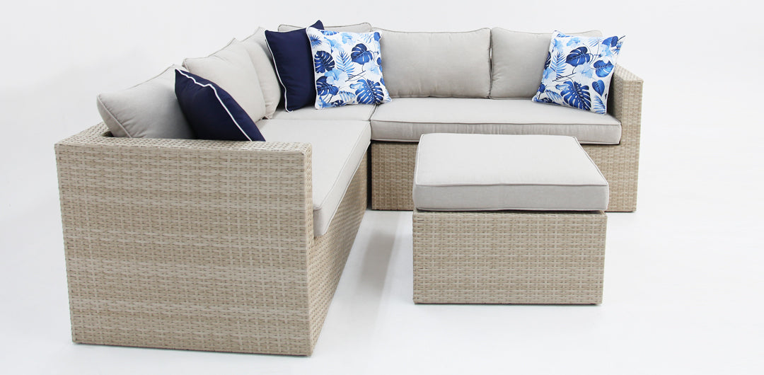 Remi Corner Sofa Set - White
