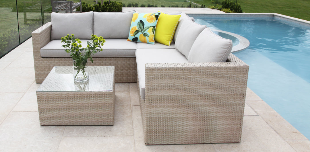 Remi Corner Sofa Set - White
