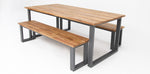 Load image into Gallery viewer, Richmond 3pc Dining Setting - Gunmetal
