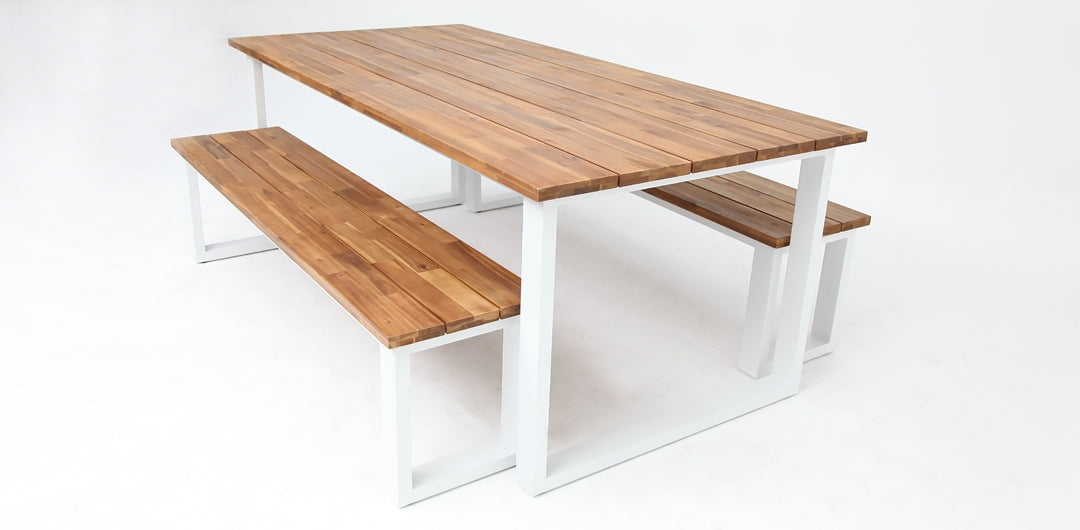 Richmond 3pc Dining Setting - White