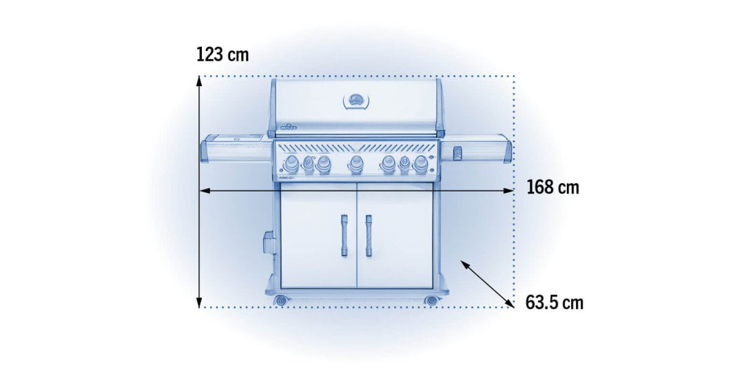 Napoleon Rogue SE 625 RSIB 5 Burner BBQ with Infrared Side and Rear Burners - RSE625RSIBPSS-1-AU
