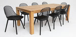 Load image into Gallery viewer, Selina Persia 220cm 9pc Dining Setting - Black
