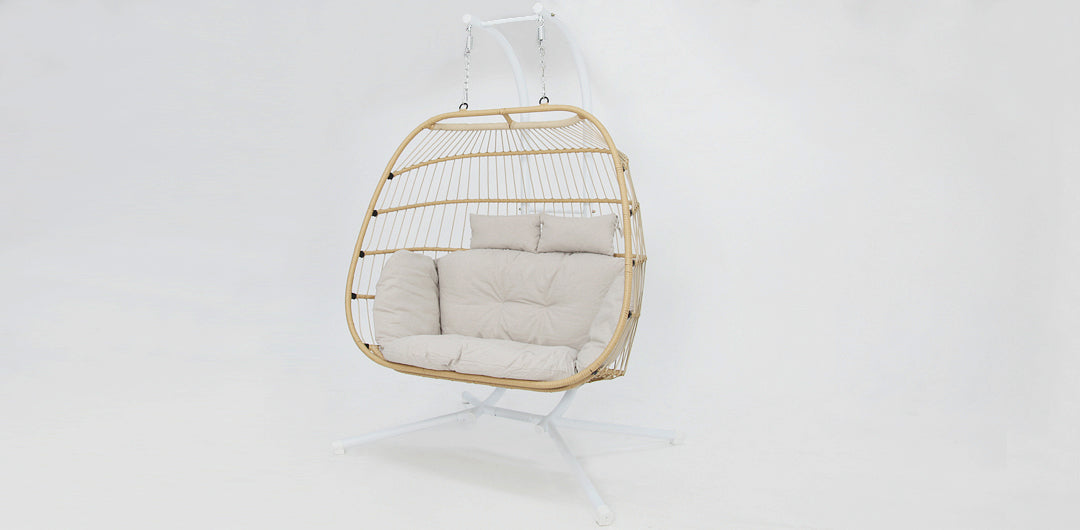 Snug Steel Hanging Chair - Natural