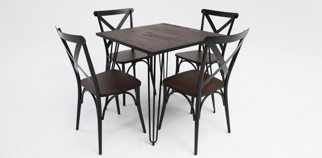 Stockholm Crossback 5pc Dining Setting