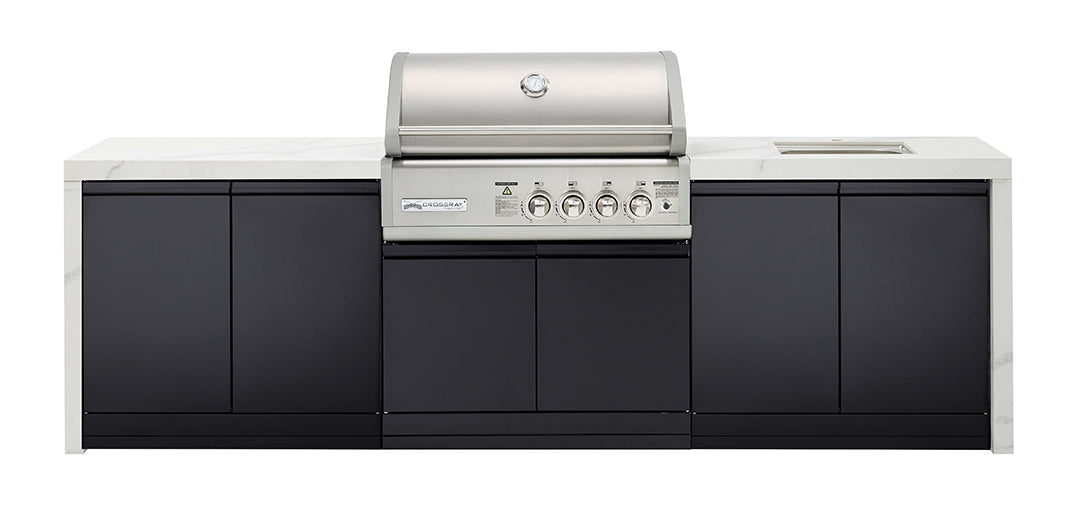 Crossray 4-Burner BBQ Outdoor Kitchen TC4KP-12
