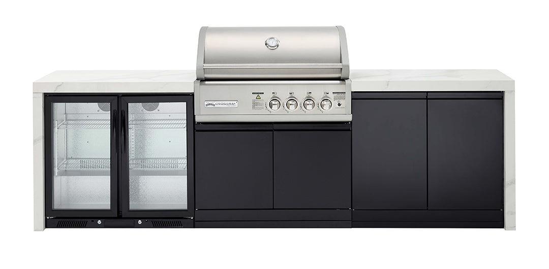 Crossray 4-Burner BBQ Outdoor Kitchen TC4KP-15