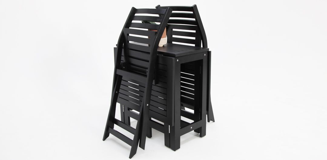 Tea 3pc Balcony Setting - Black