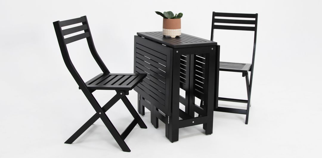 Tea 3pc Balcony Setting - Black