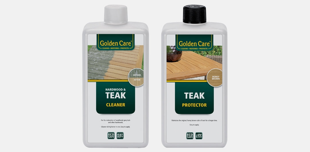Golden Care Teak Cleaner and Teak Protector Pack