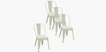 Load image into Gallery viewer, Paris Tolix Chair 4pc - Cream
