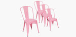 Load image into Gallery viewer, Paris Tolix Chair 4pc - Pink
