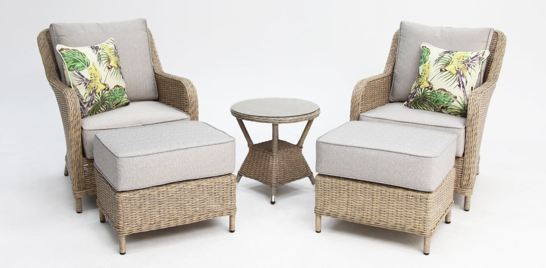 Tortuga 5pc Relax Lounge Setting - Driftwood