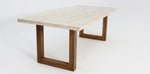 Load image into Gallery viewer, Veltis Albenga 7pc Travertine Dining Setting
