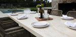 Load image into Gallery viewer, Veltis Albenga 9pc Travertine Dining Setting
