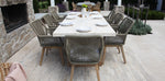 Load image into Gallery viewer, Veltis Albenga 9pc Travertine Dining Setting
