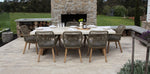 Load image into Gallery viewer, Veltis Albenga 9pc Travertine Dining Setting
