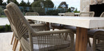 Load image into Gallery viewer, Veltis Albenga 9pc Travertine Dining Setting
