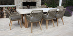 Load image into Gallery viewer, Veltis Albenga 9pc Travertine Dining Setting
